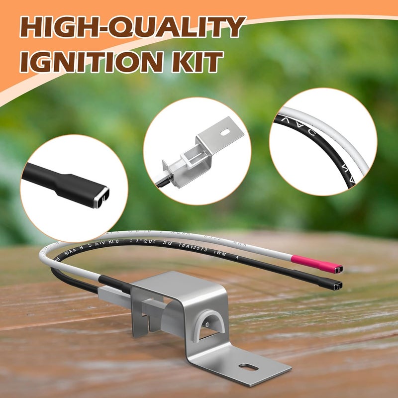 MOASKER 80462 Igniter Kit Replacement for Weber Q100/Q200 Gas Grill Parts, Push Button Ignitor for Weber Q1000/Q2000 Grills Gas Flame Starter, Igniter Assembly Replacement Kit for Weber Q120/Q220 - Image 4